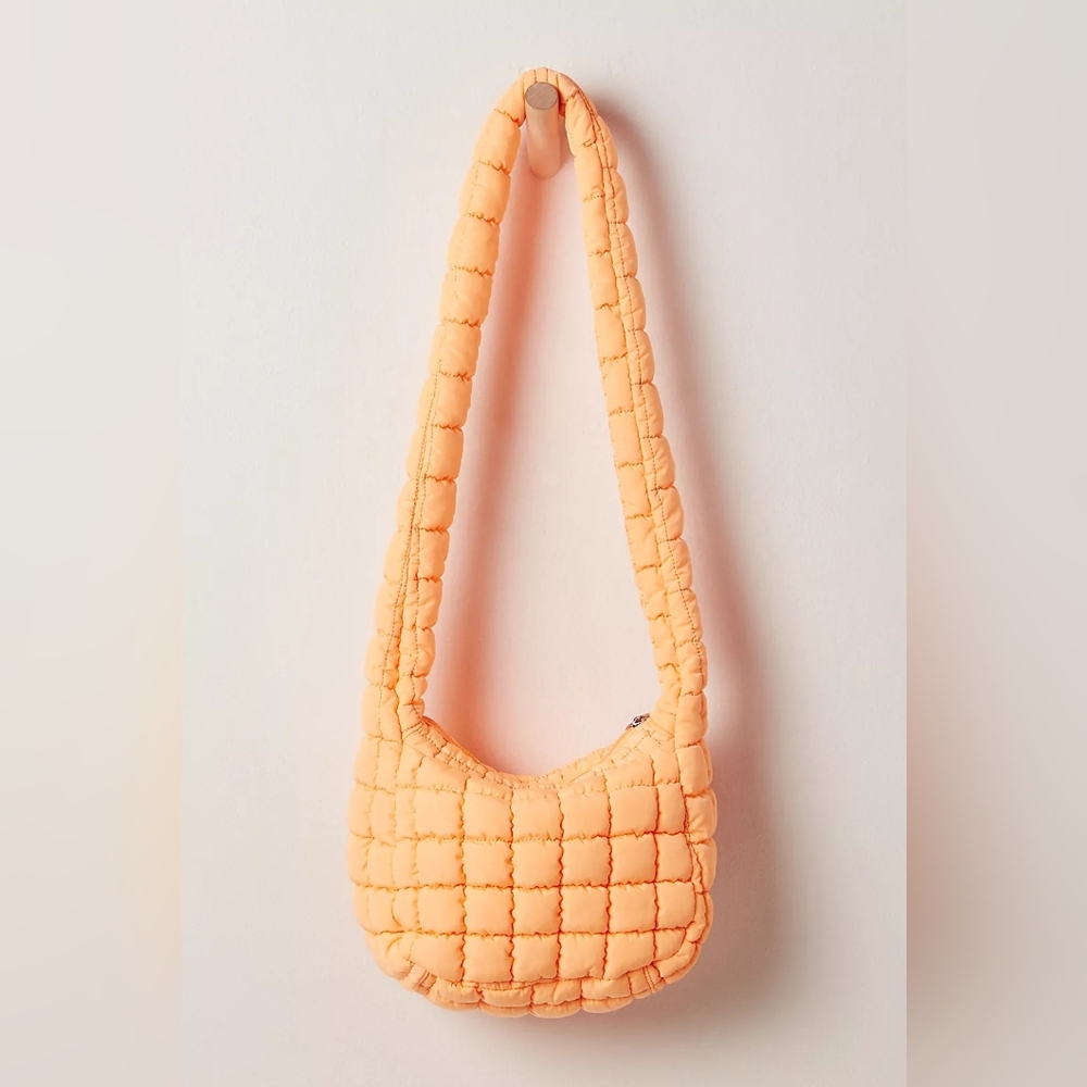 Nwt FP Movement Quilted Baby Carryall Sling Bag Neon Clementine